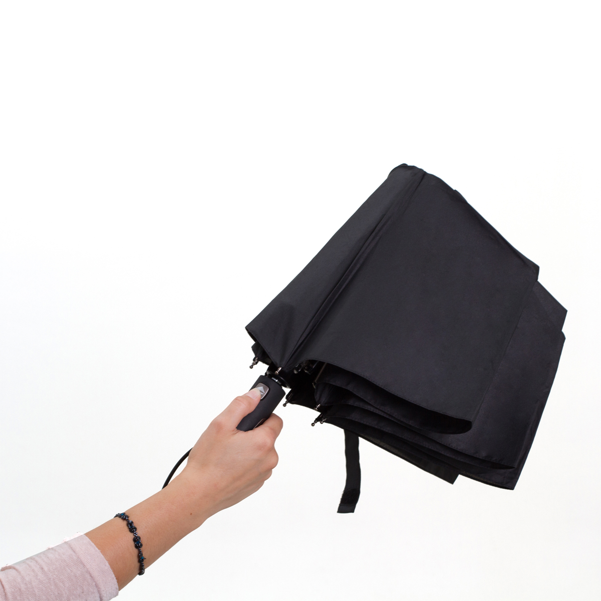 R07945.02 - Składany parasol sztormowy VERNIER, czarny