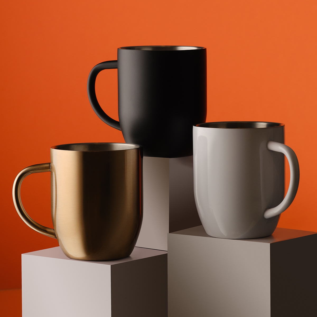 R08311.02 - Kubek stalowy Night Goody 350 ml, czarny