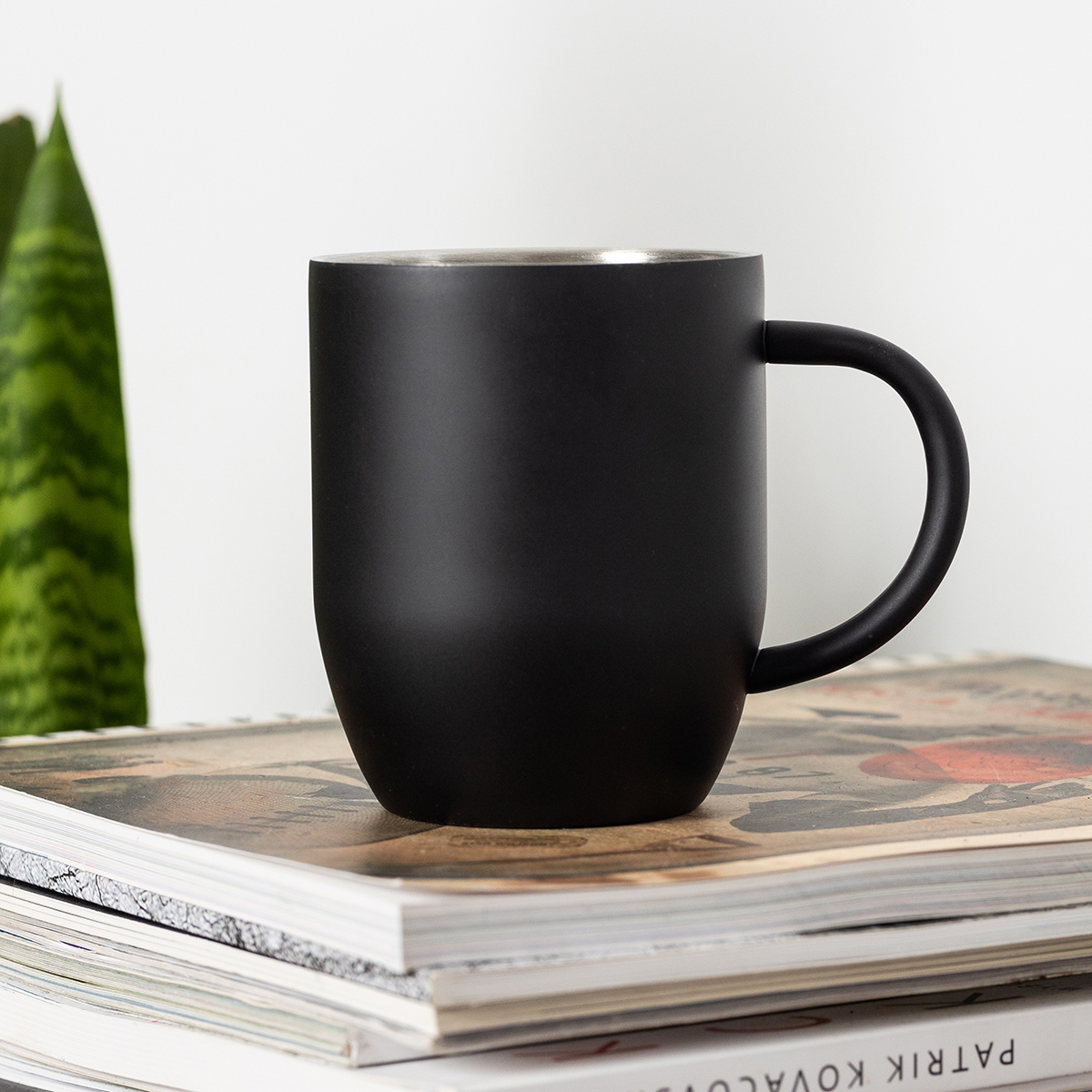 R08311.02 - Kubek stalowy Night Goody 350 ml, czarny