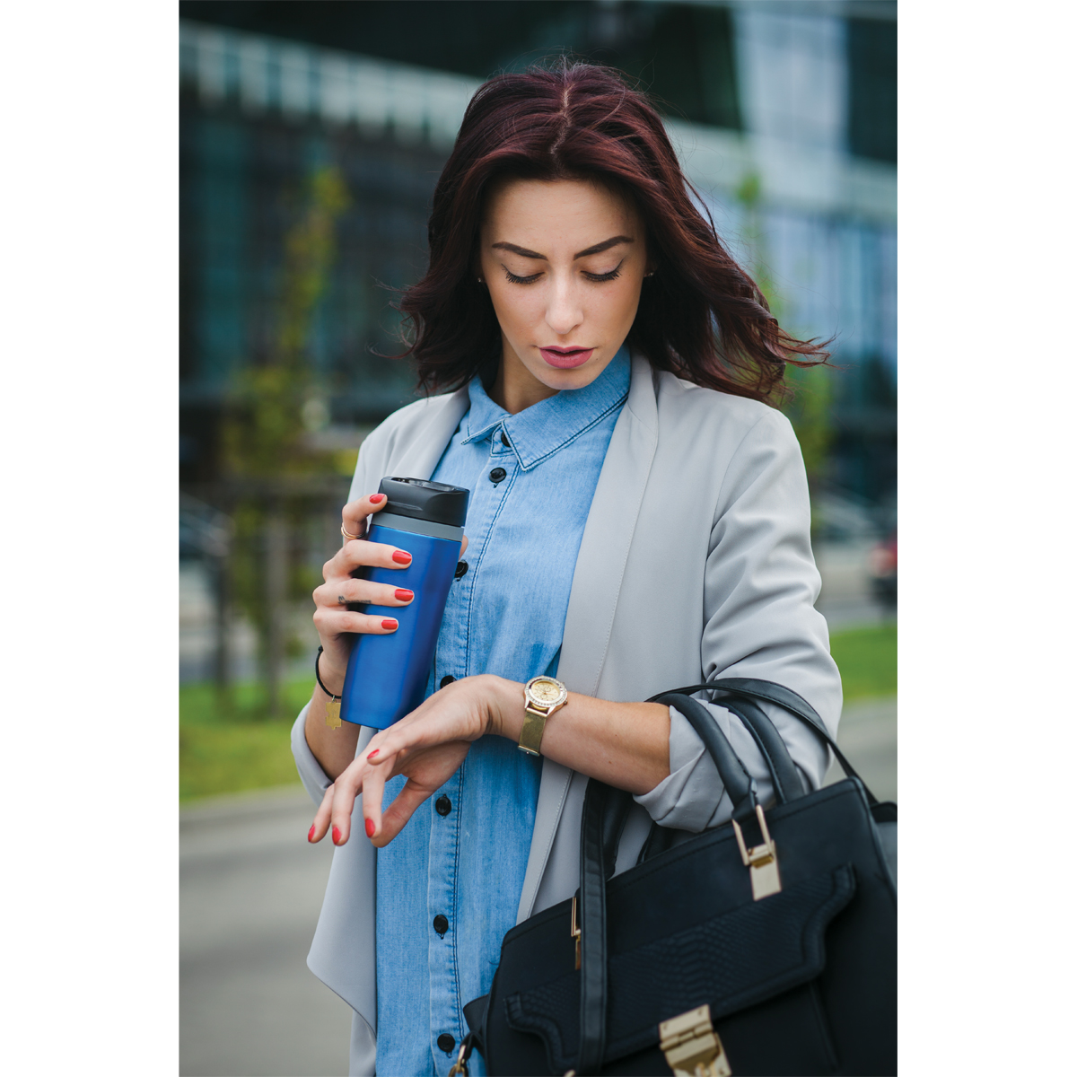 R08394.04 - Kubek termiczny Winnipeg 350 ml, niebieski