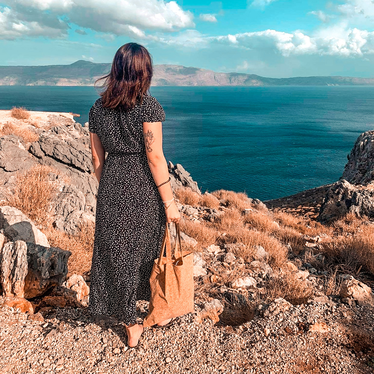 R08471.13 - Korkowa torba na zakupy Almada, beżowy