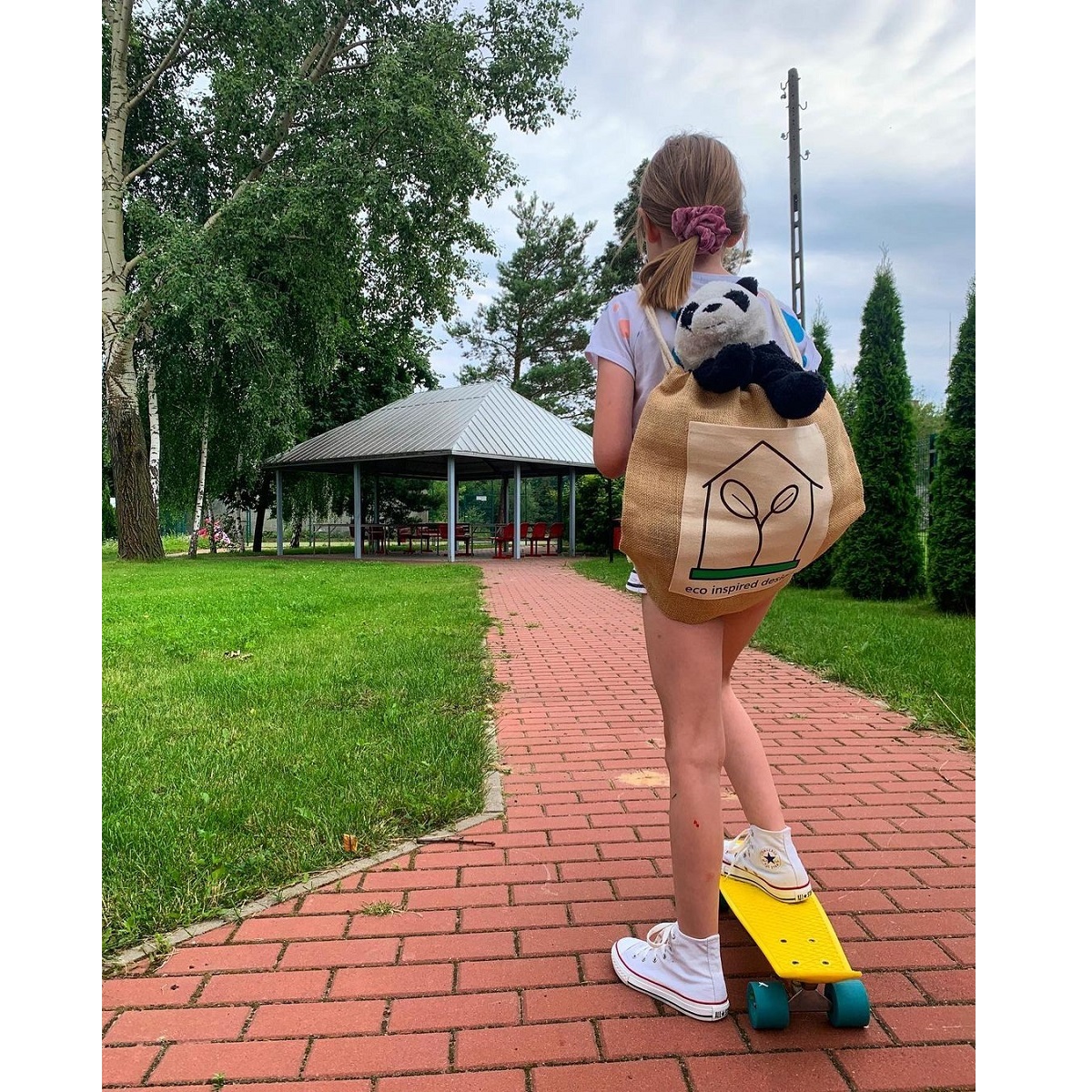 R08505.10 - Plecak jutowy Eco-Pure, brązowy