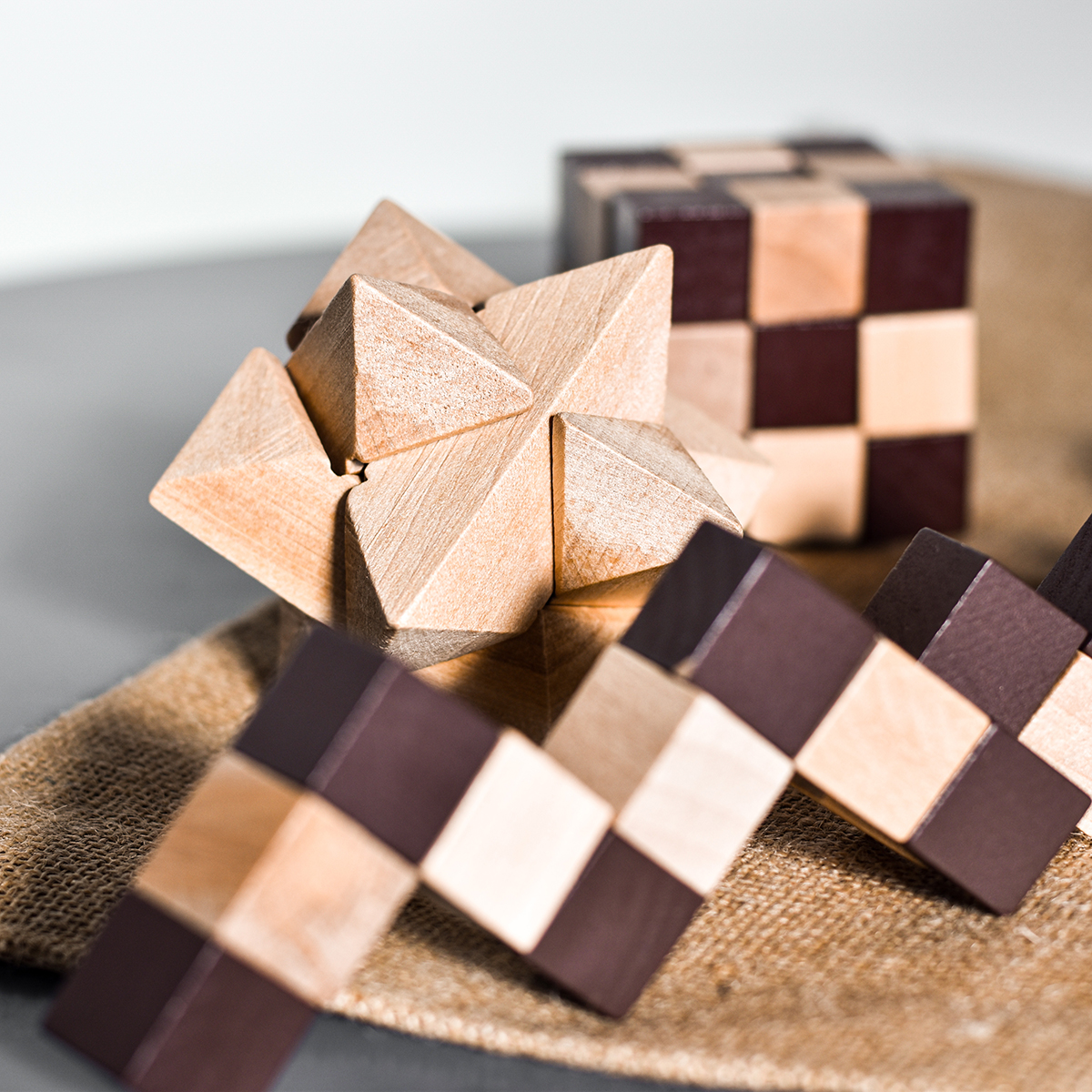 R08823 - Układanka logiczna Star, ecru