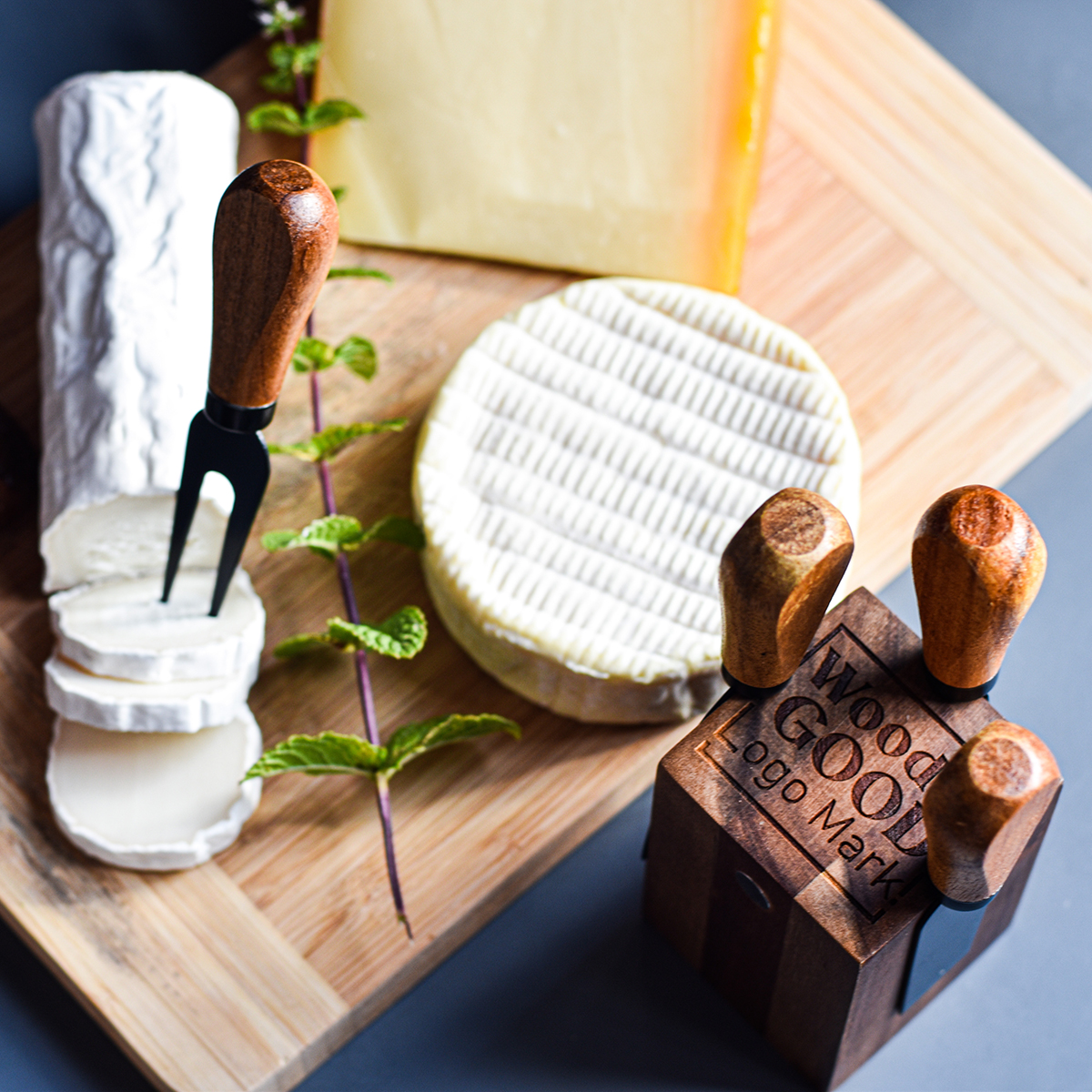 R17137.10 - Zestaw serowy Piacenza, brązowy