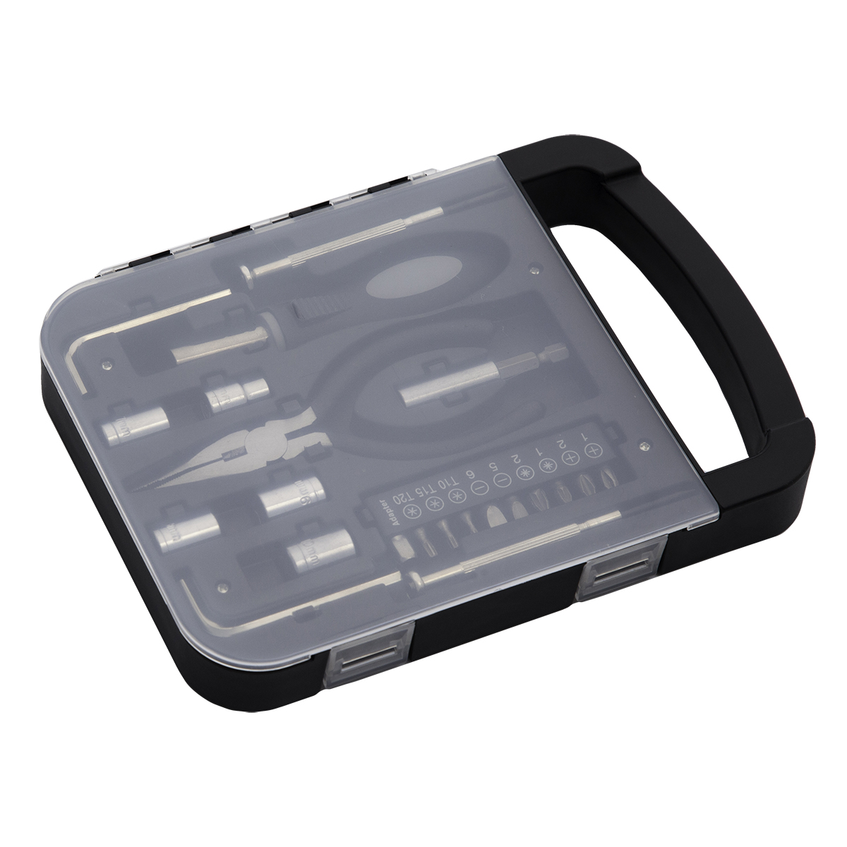 R17724.02 - Zestaw narzędzi Hefty, czarny