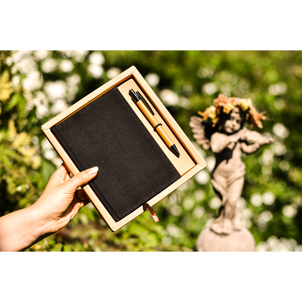 R64238.02 - Zestaw Porto - notes z długopisem, czarny