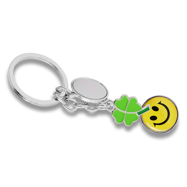 R73224 - Brelok metalowy Luck, srebrny