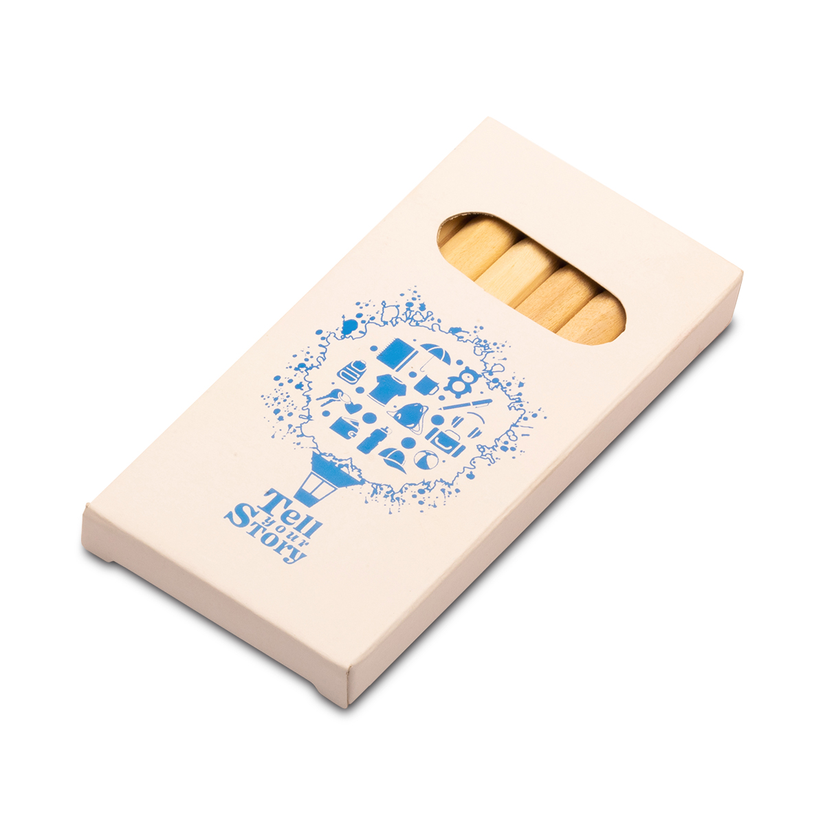 R73778.06 - Zestaw kredek 9 cm, biały