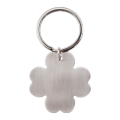 R73191 - Brelok metalowy 4-leaf clover, srebrny